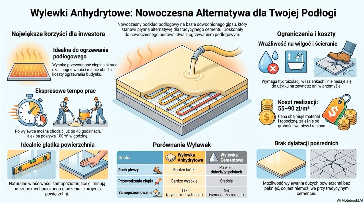 Posadzka anhydrytowa - infografika