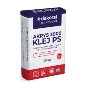 Dekoral Professional  Akrys  3000  Klej PS - do płyt styropianowych- szary-25kg