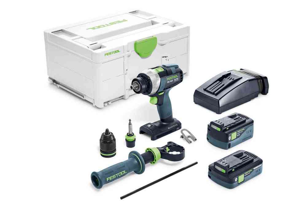 Festool Akumulatorowa wiertarko-wkrętarka QUADRIVE TDC 18/4 5,0/4,0 I-Plus - 577649