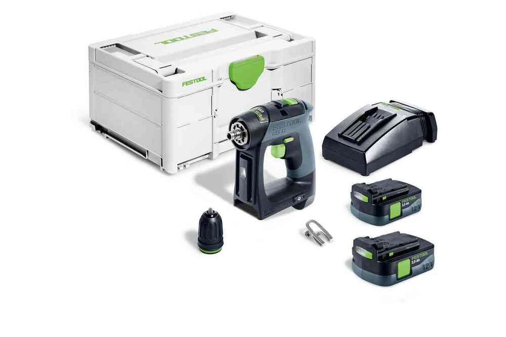 Festool  Akumulatorowa wiertarko-wkrętarka CXS 12 2,5-Plus - 576864