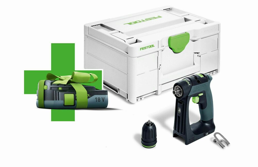 Festool Akumulatorowa wiertarko-wkrętarka CXS 18-Basic - 3,0 - 578063 + Akumulator BP 18 Li 3,0 C