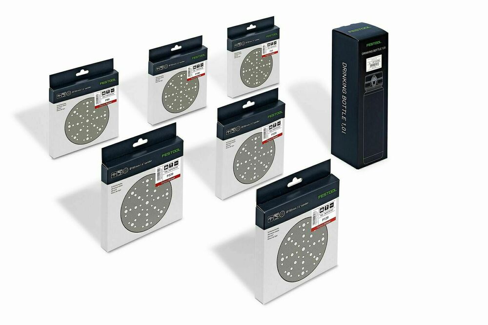 Festool  Krążki ścierne Granat STF D150/48 GR-Set P - 578131 + Bidon 1l GRATIS