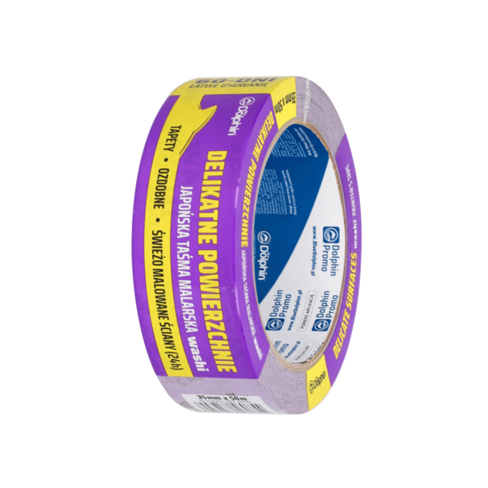 Taśma malarska Washi do Delikatnych Powierzchni Blue Dolphin 6 DNI 47mmx25m