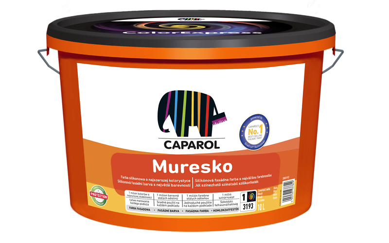 Caparol Muresko 10l -  hybrydowa, silikonowa farba fasadowa