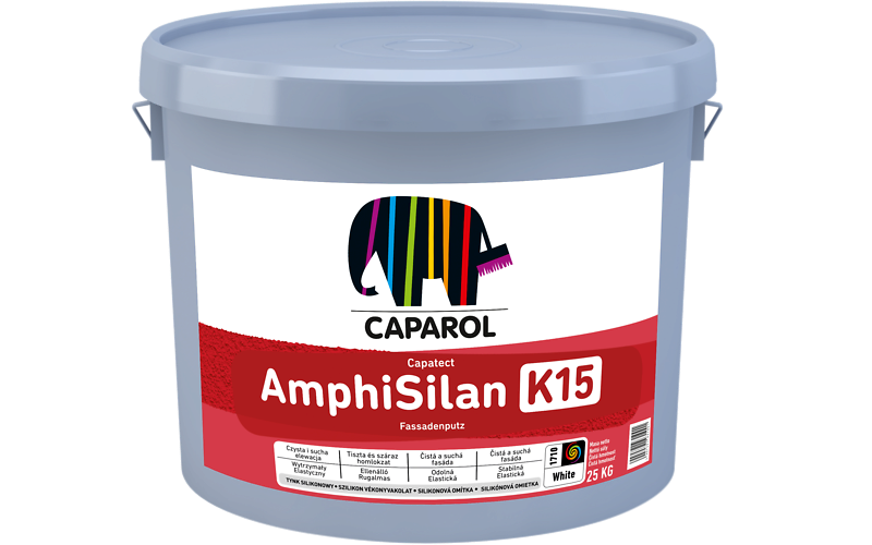 Caparol AmphiSilan Fassadenputz K15 25 kg - tynk silikonowy cienkowarstwowy dekoracyjny gotowy do użycia