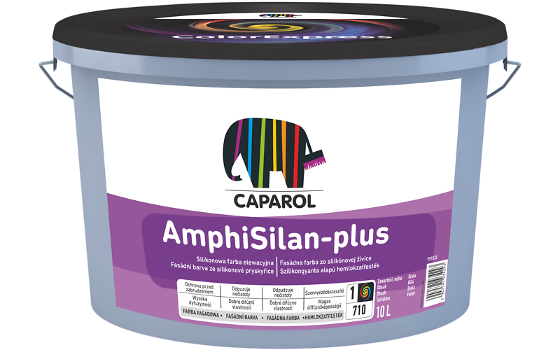 Caparol AmphiSilan-Plus 10l - silikonowa, hydrofobowa, matowa farba elewacyjna