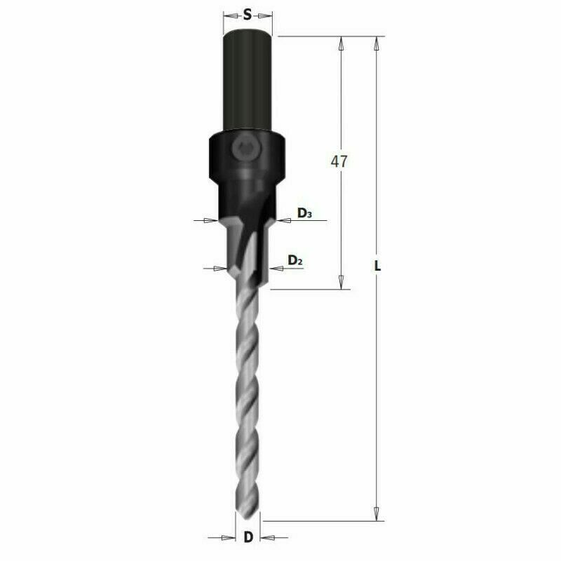 CMT Wiertło do konfirm. 7,0x50mmHS RH 515.050.31
