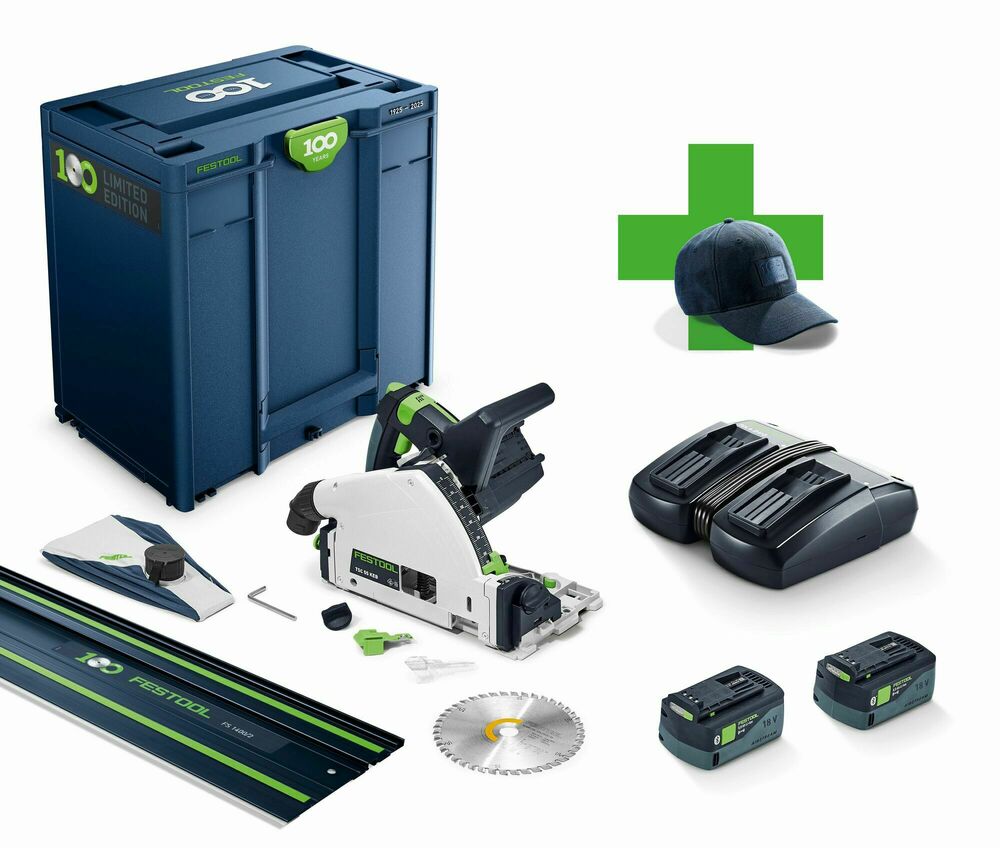 Festool Zagłębiarka akumulatorowa „100 lat” TSC 55 KEBI-Plus/XL-FS 100Y Limited Edition - 578229