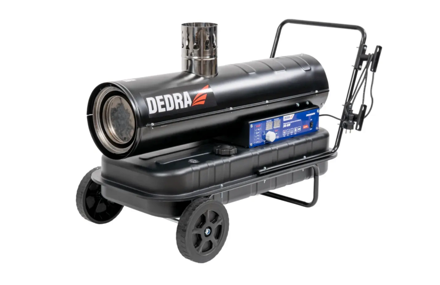 Nagrzewnica olejowa Dedra DED9955BTK – 30 kW z odprowadzeniem spalin i termostatem