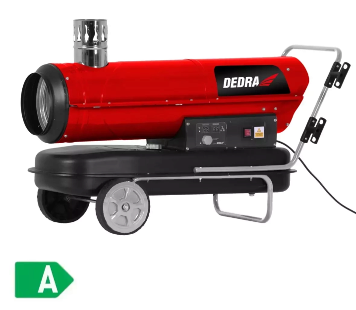 Nagrzewnica olejowa Dedra DED9956TK – 50 kW z odprowadzeniem spalin i termostatem