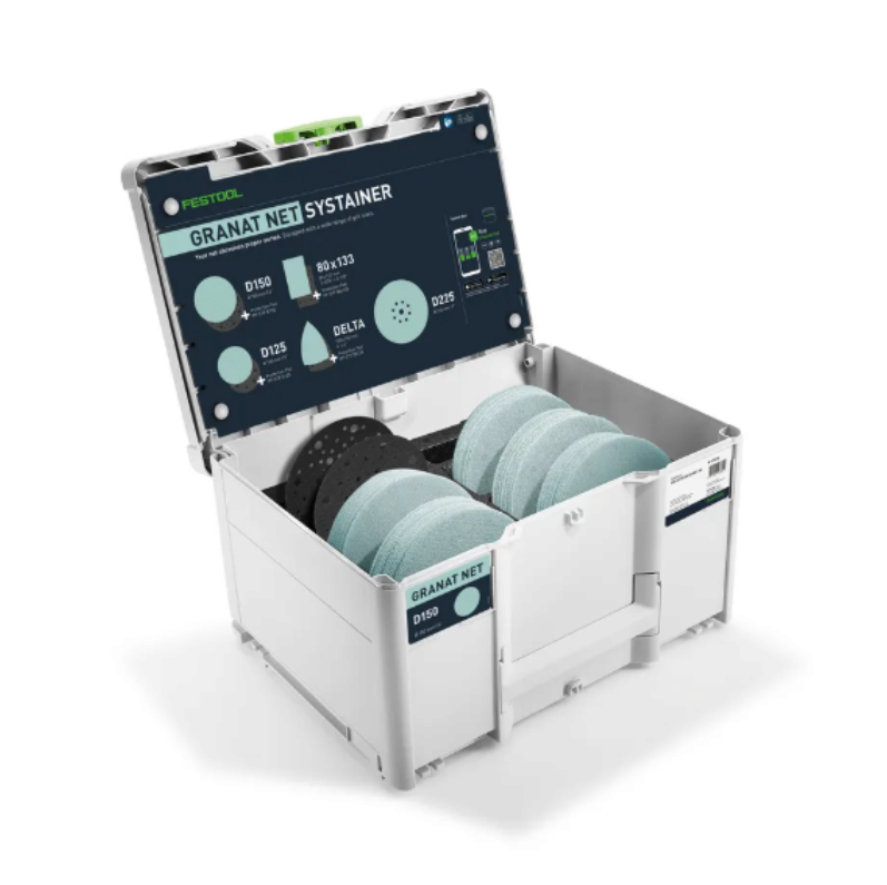Festool Systainer³ na materiały ścierne D150 GR NET SYS Granat Net - 578718