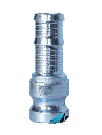 Złączka męska VT 35 srebrna z króćcem