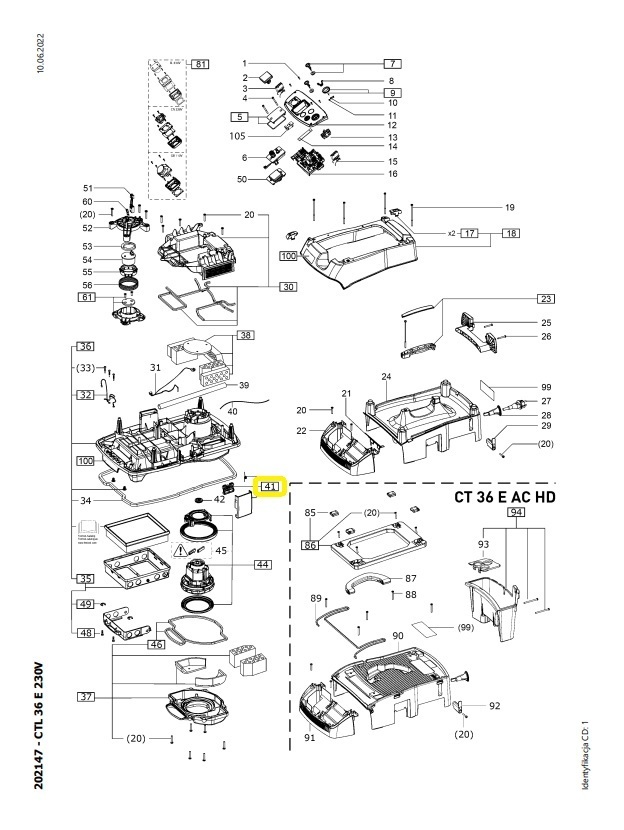 Festool Klamra odkurzacza ET-BG CT 26/36/48 - 496262