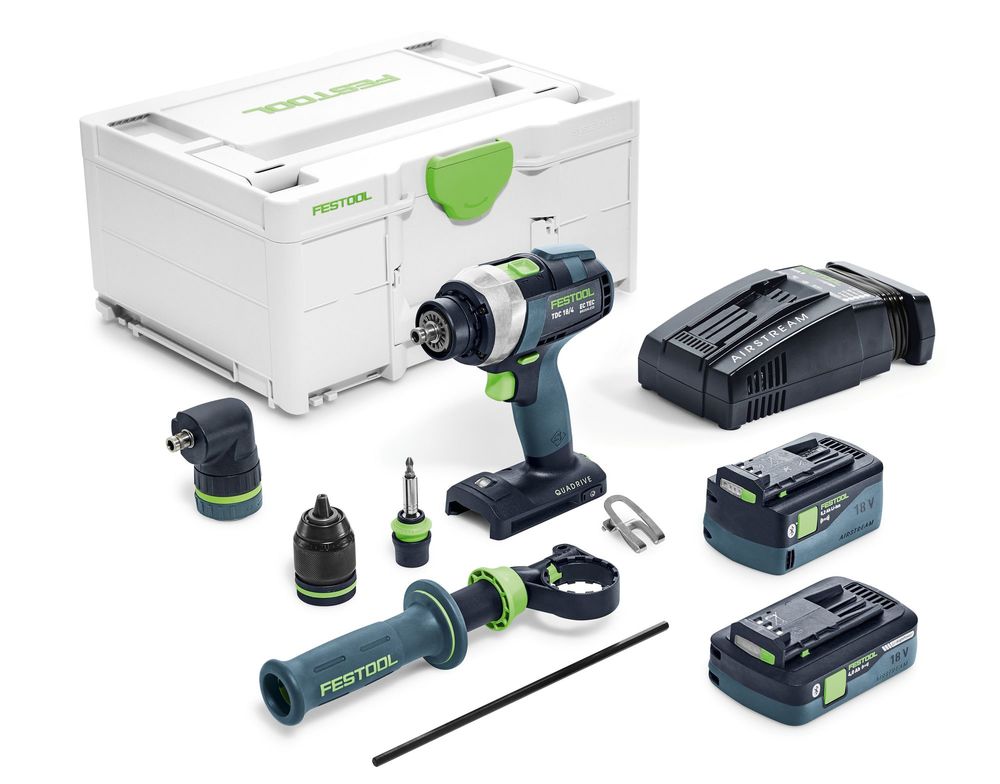 Festool Akumulatorowa wiertarko-wkrętarka TDC 18/4 5,2/4,0 I-Set-SCA QUADRIVE - 575603