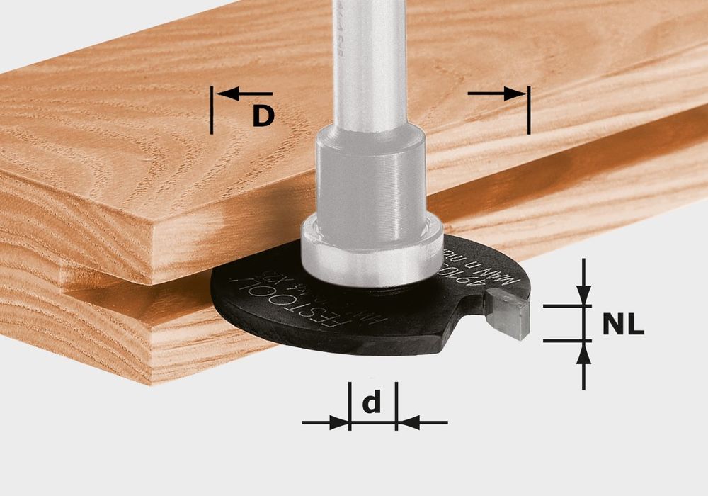 Festool Frez krążkowy do wpustów HW D40x2,5 - 491056
