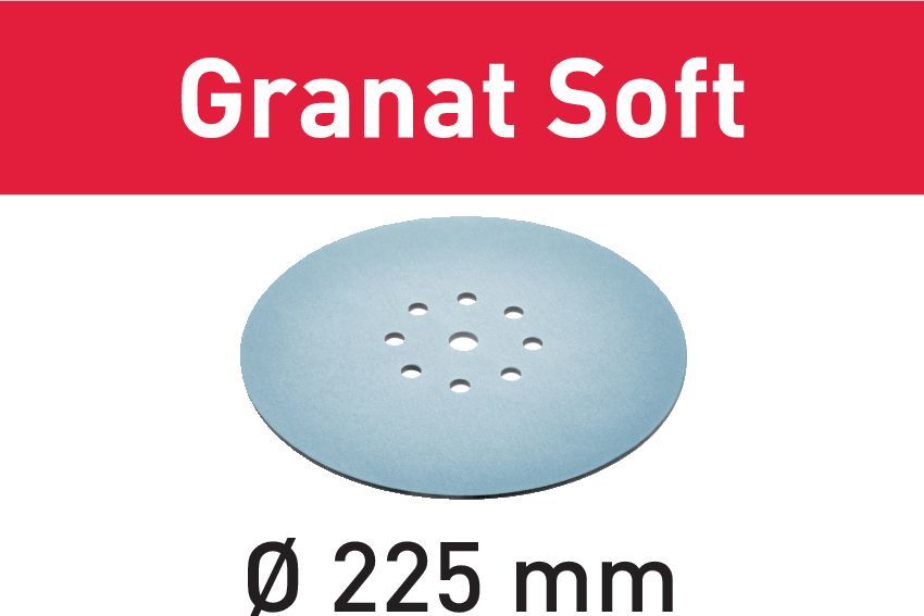 Festool Krążki ścierne STF D225 P240 GR S/25 Granat Soft - 204226