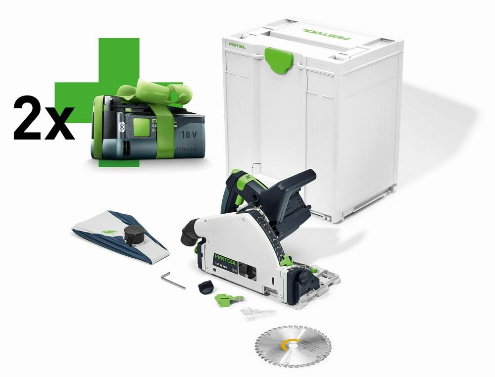 Festool Zagłębiarka akumulatorowa TSC 55 KEB-Basic - 5,0 - 577025 + 2x Akumulator BP 18 Li 5,0 ASI