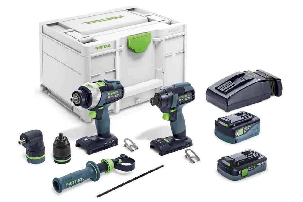 Festool Zestaw wiertarki i zakrętarki TID 18 5,2/4,0-Set TPC 18/4 - 576995