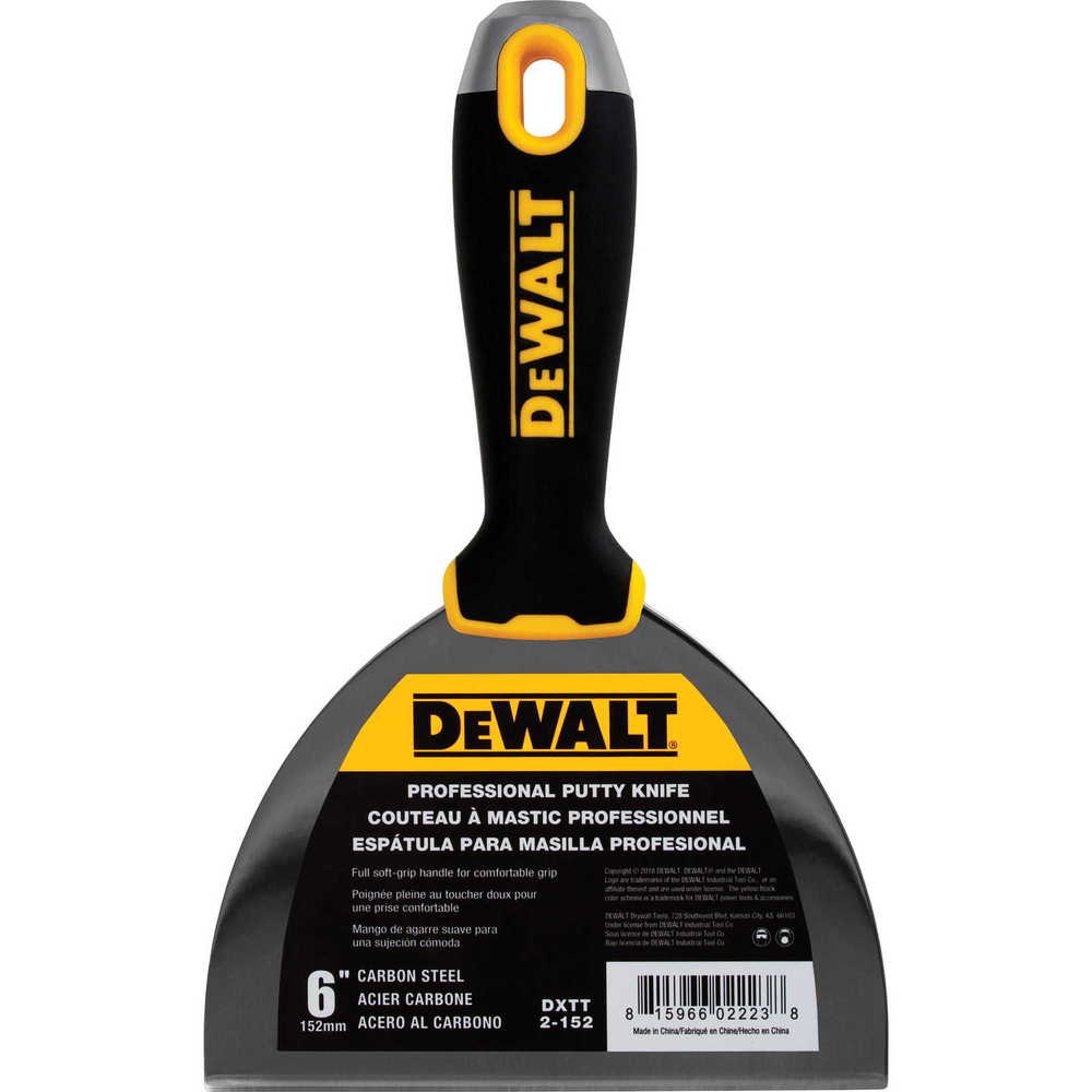 Szpachelka ze stali węglowej uchwyt Soft Grip DEWALT 6"  2-152