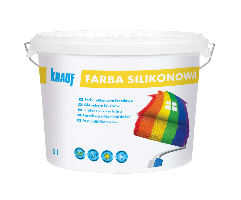 Knauf Farba Silikonowa Egalizacyjna 5 L Do Barwienia / Baza B - Farby ...