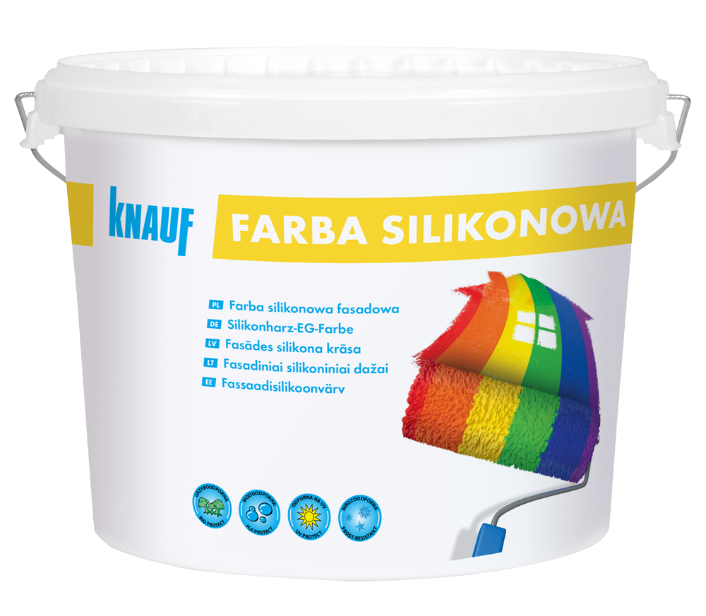 Knauf Farba silikonowa egalizacyjna 15 L biała i do barwienia / Baza A