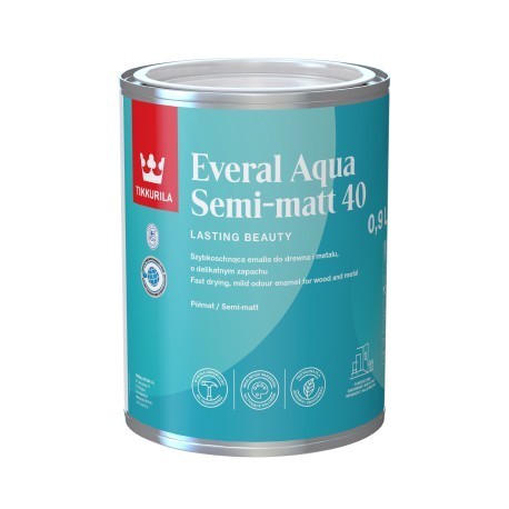 Tikkurila everal aqua  semi matt 40 baza a-0,9l