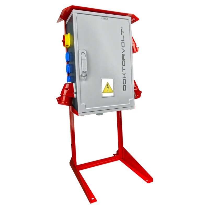 Rozdzielnica budowlana na stojaku OS-S/FI SET 2x32A 1x16A 8x230V Doktorvolt