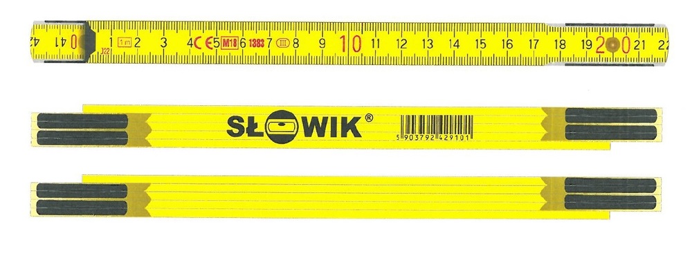 MIARA DREWNIANA TYP100 ŻÓŁTA Słowik