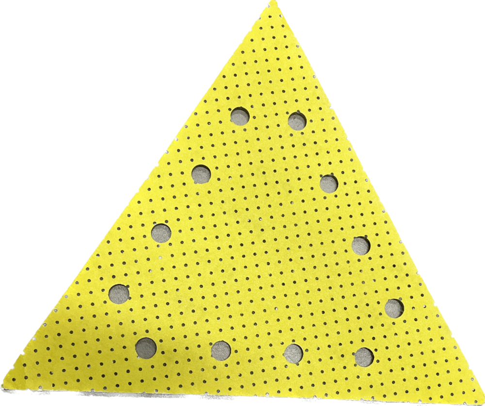 PAPIER ŚCIERNY ŻÓŁTY P150 TRÓJKĄT