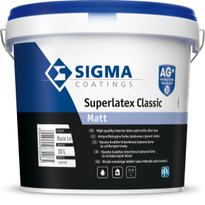SIGMA SUPERLATEX CLASSIC MAT BIAŁY-10L