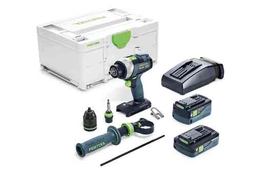 Festool Akumulatorowa wiertarko-wkrętarka QUADRIVE TDC 18/4 5,0/4,0 I-Plus - 577649
