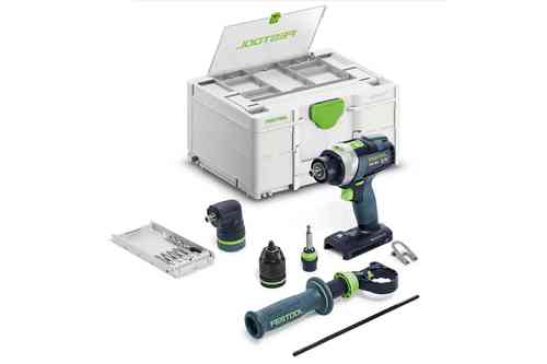 Festool Akumulatorowa wiertarko-wkrętarka udarowa QUADRIVE TPC 18/4 I-Basic-Set - 577625