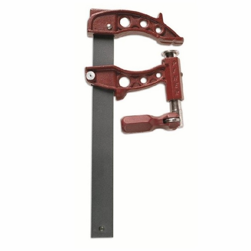 Ścisk stolarski śrubowy Piher Maxipress F 80 cm (moc 900 kg, ramię 12 cm, szyna 35x8 mm)