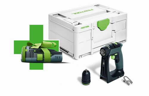 Festool Akumulatorowa wiertarko-wkrętarka CXS 18-Basic - 3,0 - 578063 + Akumulator BP 18 Li 3,0 C