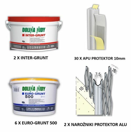 Euro-Grunt 500 żółty / Inter-Grunt czerwony / APU 10 / Alu Protektor