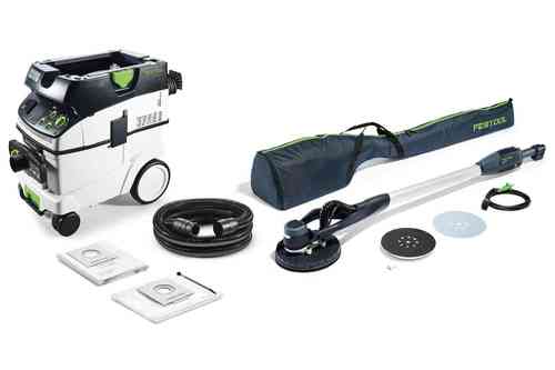 Festool Zestaw złożony z szlifierki przegubowej i odkurzacza PLANEX LHS-E EASY 225/CTM 36-Set - 575455