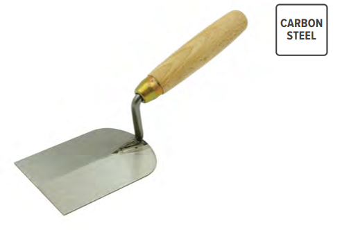 Kielnia Stalowa Sztukatorska 100 mm z Rączką Drewnianą SOLID - 6132