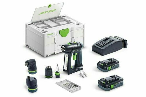 Festool Akumulatorowa wiertarko-wkrętarka C 18 HPC 4,0 I-Set - 577617