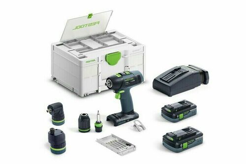 Festool Akumulatorowa wiertarko-wkrętarka T 18+3 HPC 4,0 I-Set - 577609