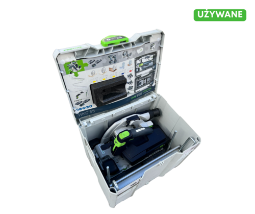 Festool Akumulatorowa ręczna pilarka tarczowa HKC 55 Li 5,2 EBI-Plus-SCA - 575675 | UŻYWANE
