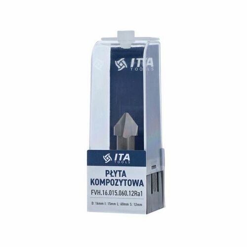 ITA TOOLS Frez do zagięć do płyty kompozytowej VHM Z2 D=16 I=15 L=60 S=12