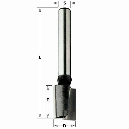 Frez prosty wiercący CMT HM  D=24 I=40 L=90S=8 - 174.242.11