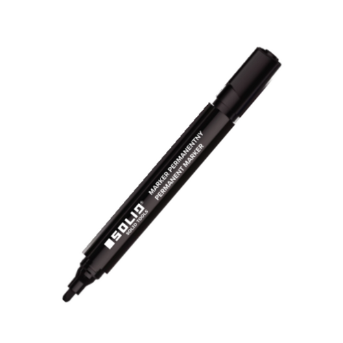 Marker Permanentny gruby czarny Solid 6694