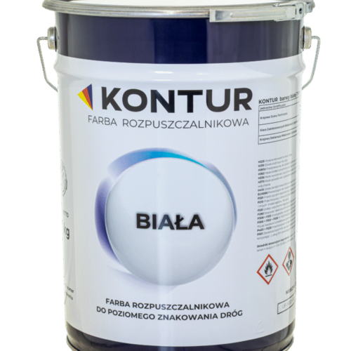 Farba drogowa biała 33kg - KONTUR