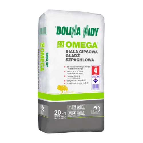OMEGA gipsowa gładź szpachlowa 20 kg - Dolina Nidy