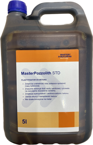 Plastyfikator do betonu - Master Pozzolith STD 5l