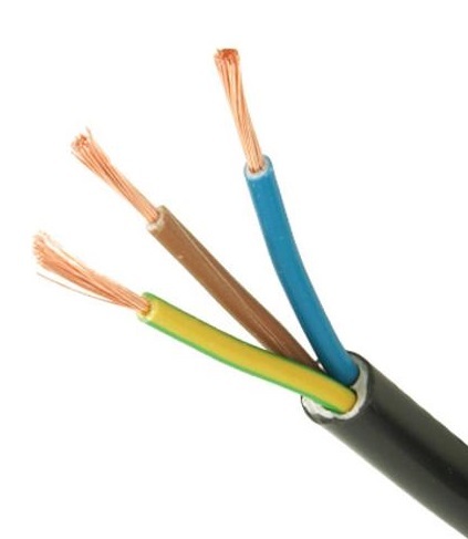 Kabel elektryczny budowlany ELPAR H05RR-F 3x1,5mm - do sondy w agregacie tynkarskim