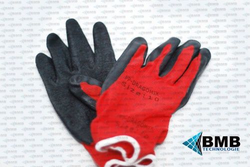 Rękawiczki lateksowe czerwono-czarne