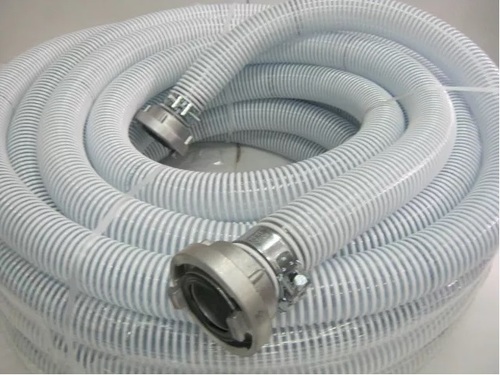 Wąż spiralny do silomatu PVC 50mm / 2" 25 metrów - ze złączami strażackimi
