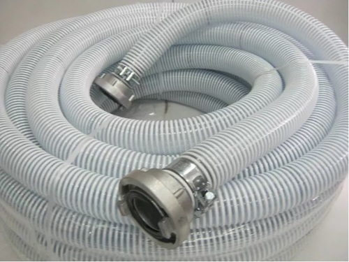 Wąż spiralny do silomatu PVC 50mm / 2" 25 metrów - ze złączami strażackimi